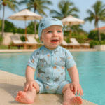 Combinaison pour bébé unisexe motifs animés - Grenouillère été – Image 8