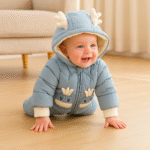 Combinaison pilote pour bébé à capuche - Motif animal mignon – Image 4