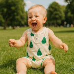 Combinaison d'été pour bébé - sans manches à motifs imprimés – Image 6