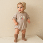 Combinaison pour bébé estivale col O - Body manches courtes coton – Image 2