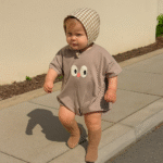 Combinaison pour bébé estivale col O - Body manches courtes coton – Image 5