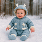 Combinaison pilote pour bébé à capuche - Motif animal mignon – Image 2