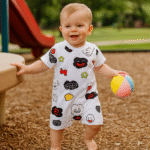 Combinaison pour bébé barboteuse coton - Body mignon à motifs animés – Image 5