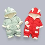 Combinaison pilote pour bébé à capuche - Motif animal mignon – Image 7