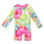 Combinaison anti UV pour bébé fille - Maillot une pièce imprimé manches longues – Image 13