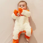 Combinaison pour bébé unie avec boutons décoratifs – Image 7