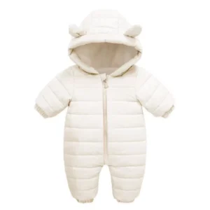 Combinaison pilote pour bébé à capuche et manchettes