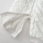 Combinaison pour bébé d'hiver matelassée blanche – Image 5