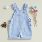 Combinaison pour bébé salopette rayée - Romper décontracté