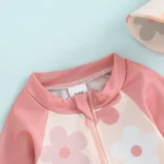 Combinaison anti UV pour bébé fille motifs tropicaux – Image 8