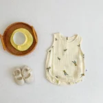 Combinaison d'été pour bébé - sans manches à motifs imprimés – Image 8