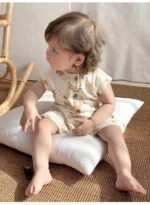 Combinaison d'été pour bébé - barboteuse fruits légumes – Image 11