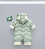 Combinaison pilote pour bébé à capuche - Motif animal mignon – Image 9