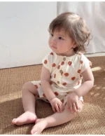 Combinaison d'été pour bébé - barboteuse fruits légumes – Image 6