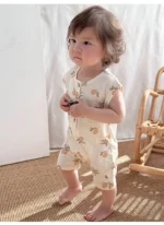 Combinaison d'été pour bébé - barboteuse fruits légumes – Image 9