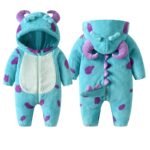 Combinaison pour bébé déguisement monstre - Barboteuse peluche hiver – Image 10