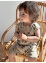 Combinaison d'été pour bébé - barboteuse fruits légumes – Image 15