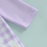 Combinaison pour bébé anti UV avec motifs violets – Image 8