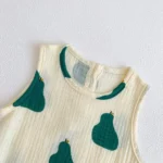 Combinaison d'été pour bébé - sans manches à motifs imprimés – Image 11