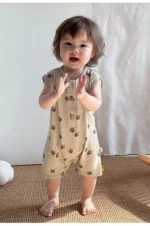 Combinaison d'été pour bébé - barboteuse fruits légumes – Image 13