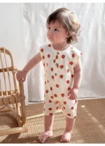 Combinaison d'été pour bébé - barboteuse fruits légumes – Image 3