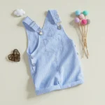 Combinaison pour bébé salopette rayée - Romper décontracté – Image 9