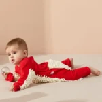 Combinaison pour bébé unie avec boutons décoratifs – Image 8